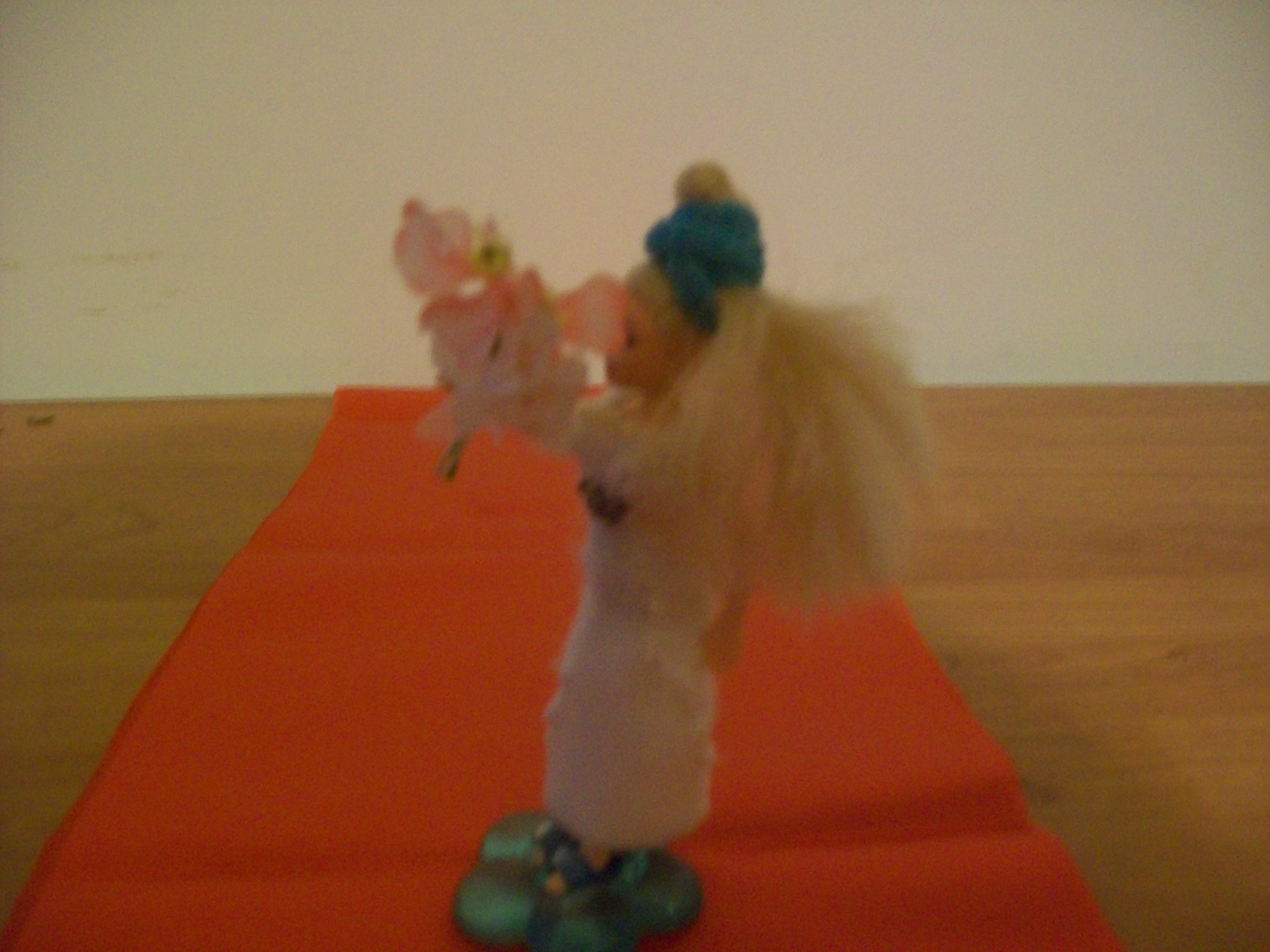 Et, pour le final du défilé de polly poquettes : la mariée qui jette son bouquet !